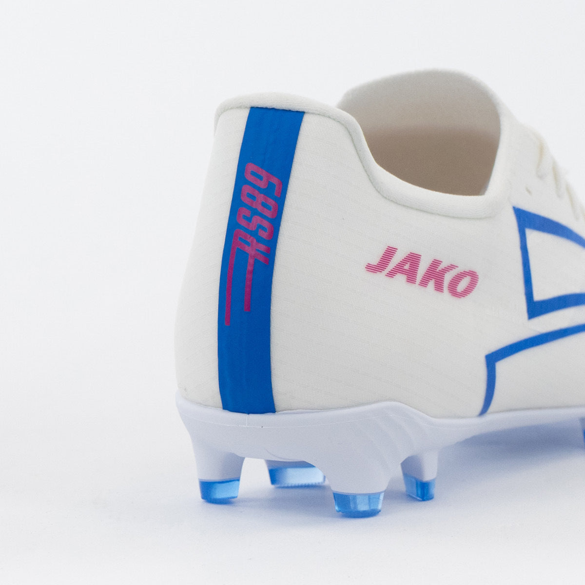 JAKO RS89 Team FG/AG witte voetbalschoenen met blauwe details