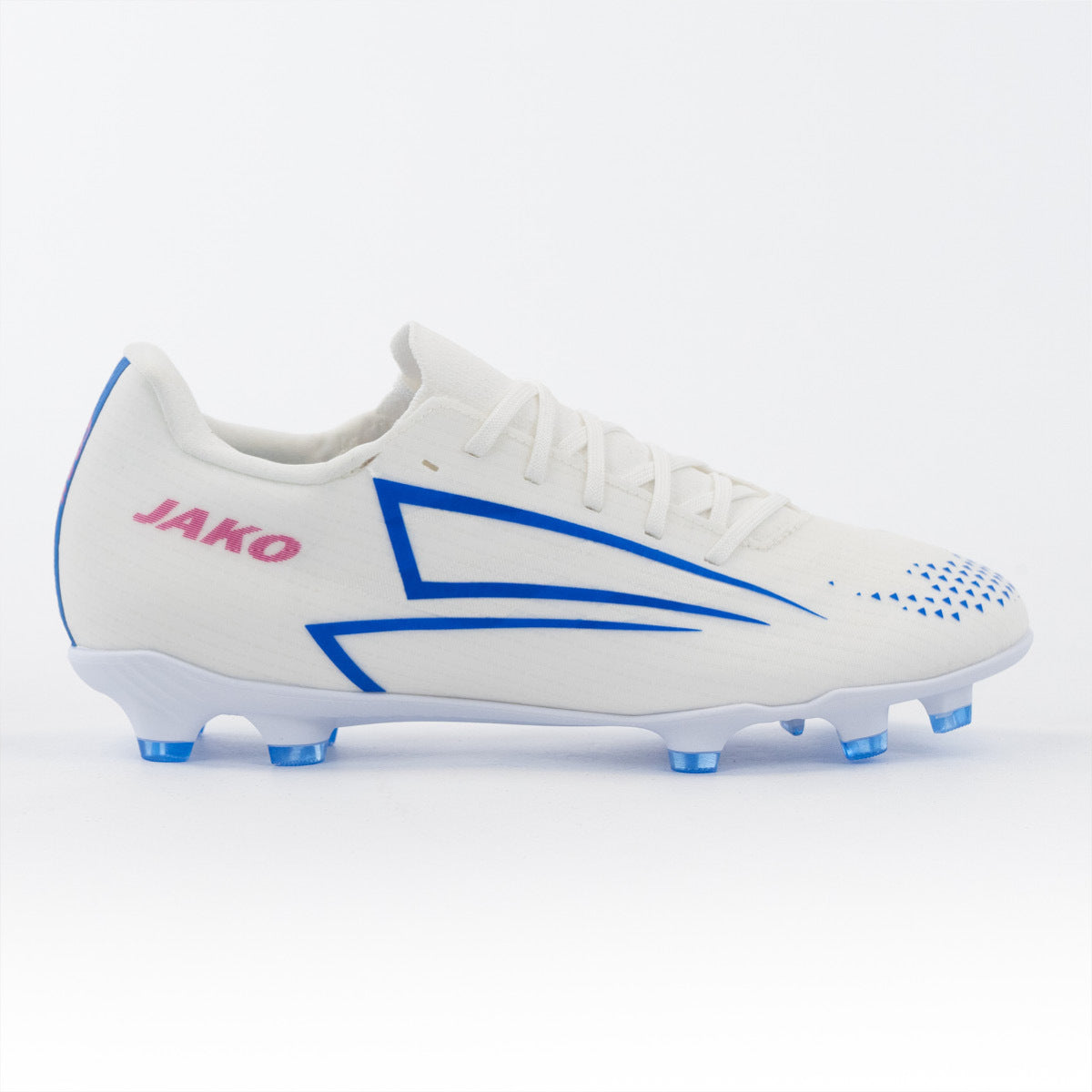 JAKO RS89 Team FG/AG witte voetbalschoenen met blauwe details