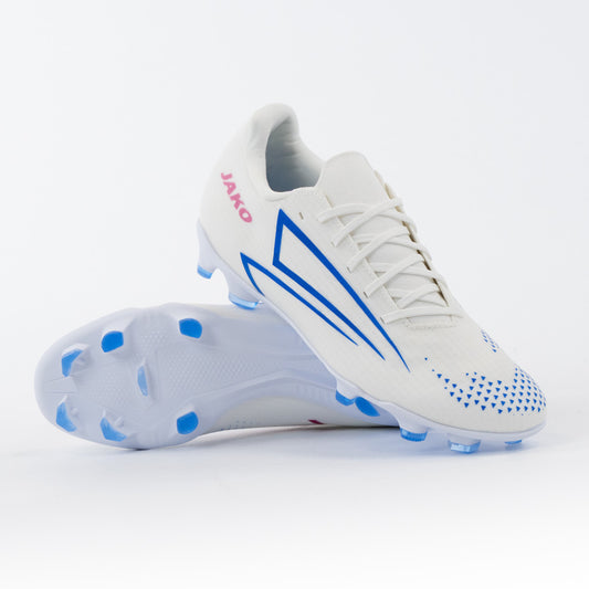 JAKO RS89 Team FG/AG witte voetbalschoenen met blauwe details