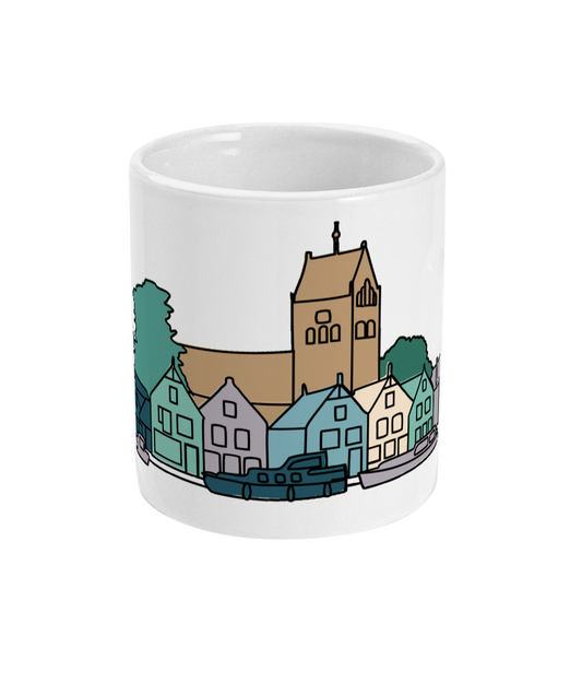 Beker Grou – Getekende skyline