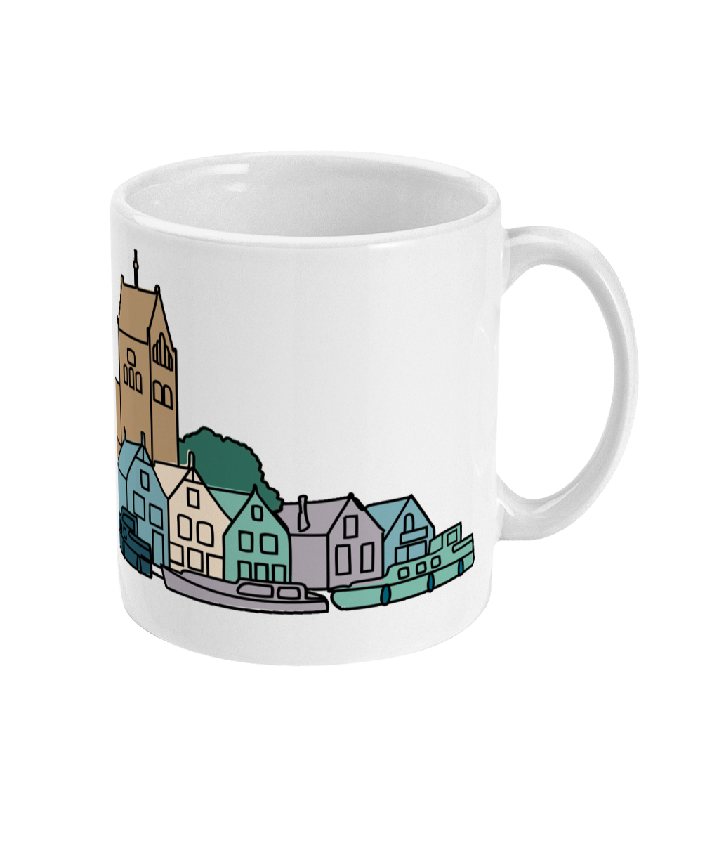 Beker Grou – Getekende skyline